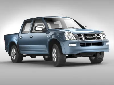 Isuzu D-Max Crew Cab 2004 - 2011 3D model
