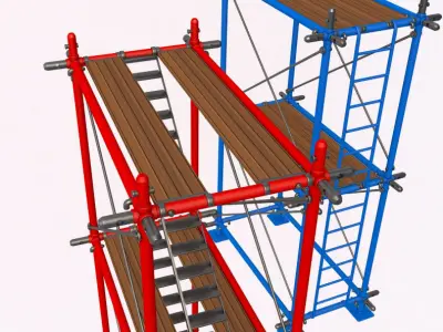 Scaffolding Collection 3D model