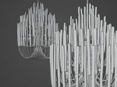 Tilda Chandelier Ceiling Light by Arteriors 3D model