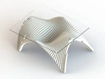 parametric design table 3D model
