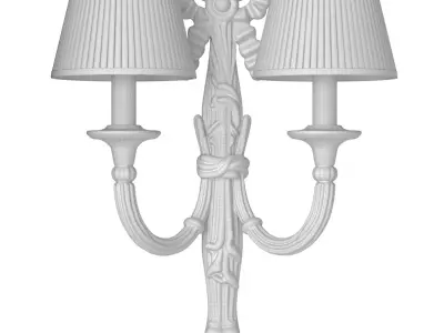 Brass Romantic Antique wall lamp sconce Light English classics 3D model