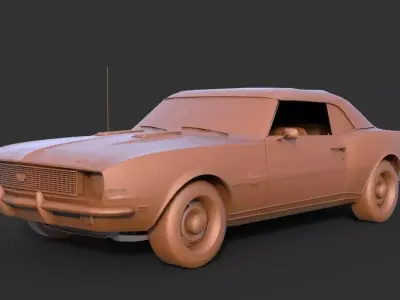Chevrolet Camaro SS 1968 3D print model
