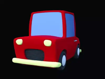 Cartoon Toy Car 3D model