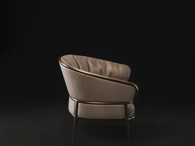 CHAIR MARBLE TABLE TABLE CANDLAND WINE BOTTLE STEPS BOOK Low-poly 3D model