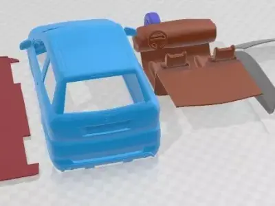 Aixam Crossover Premium 2014 Printable Car  3D print model