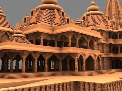 Ram Mandir   3D model