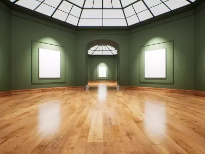 Art Gallery 008 UE4 3D model