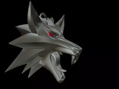 Witcher medallion 3D printable 3D model