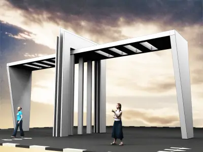 Decoration Gate Design a291  3D model