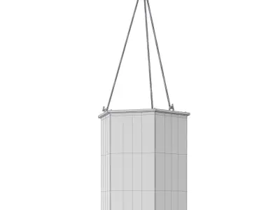 Chahan Gallery Large Hexagonal lantern 3D model