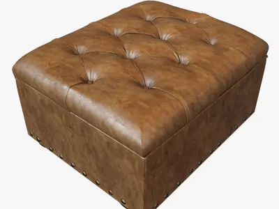 Restoration Hardware  Ottoman Churchill  3D model