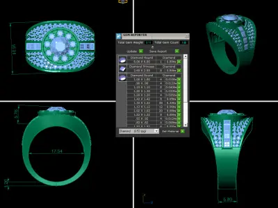 Man Wedding Ring 260 3D print model