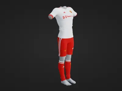 Manchester United Sportwear Low-poly 3D model