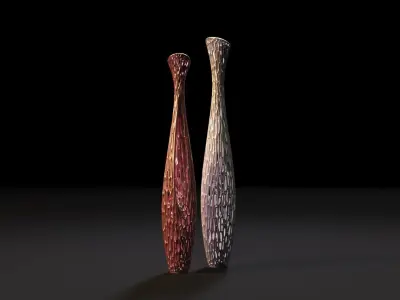 Decorative vases for dry wood 3D print model