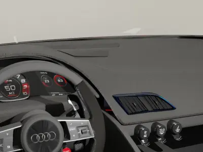 Audi R8 GT Low-poly 3D model