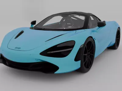 McLaren 720s 3D model Textured