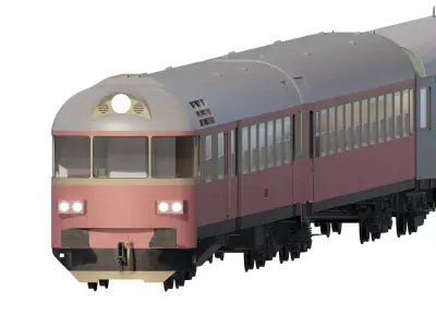 Early diesel train 3D model
