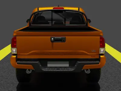 Toyota Tacoma Low-poly 3D model