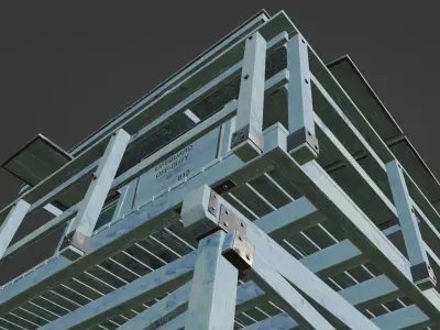 Beach Lifeguard cabin 3D model