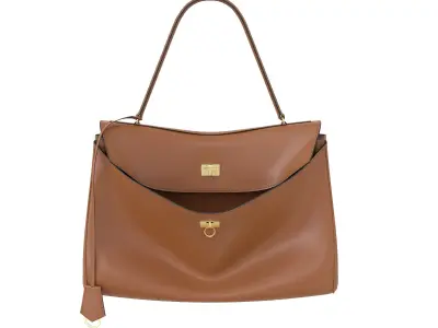 Balenciaga Rodeo Bag Brown Low-poly 3D model