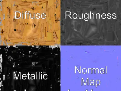 Logistics Container Detailed Corrugated model pack Low-poly 3D model