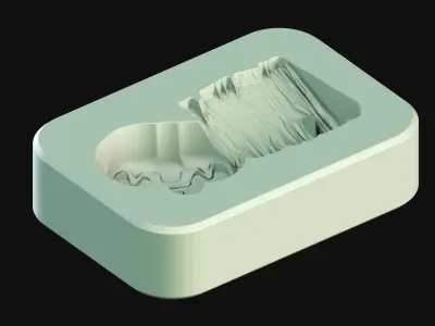 Halloween - Pumpkin with Wood 3D Printable Chocolate Mold 3D print model