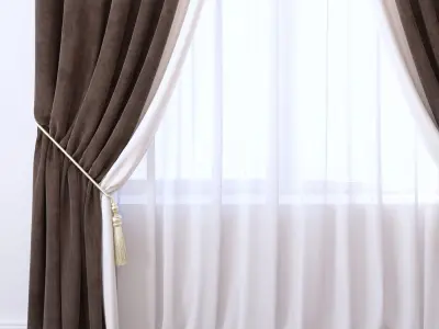 Set 91 Curtains 3D model