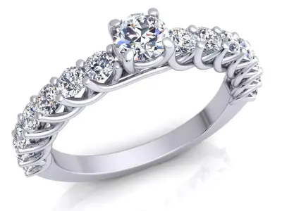 Luxury Woman Diamond Ring  3D print model purchase