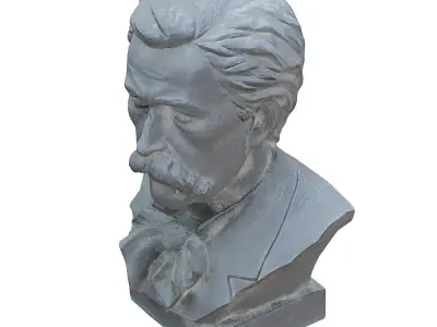 Bust of the Founder Park Arboretum Khudekov Sergey Nikolaevich 3D model