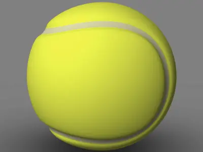 3D Tennis ball model 3D model