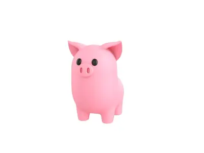 Pig Character 3D model
