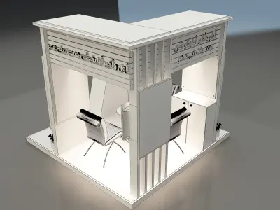 Booth Exhibition Stand a 652a 3D model