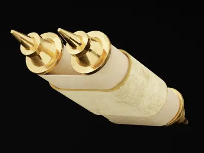 Ancient Scroll  Low-poly 3D model