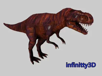 dinosaur 3d model Low-poly 3D model