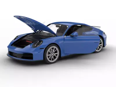 Porsche 911 Carrera 4S HQ 2025 3d model 3D model