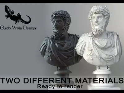 Lucius Verus Emperor Bust 3D model