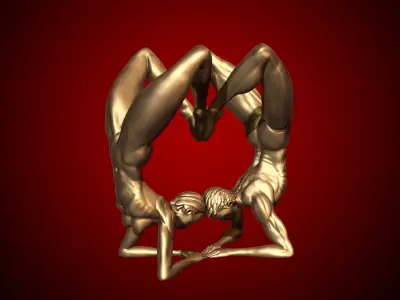 Lean on Me - Heart 3D print model