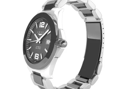 Watch Longines Conquest2 chronograph 3D model