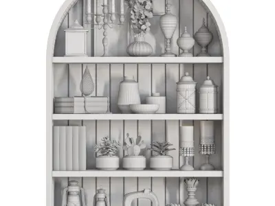 decorative set 39 3D model purchase