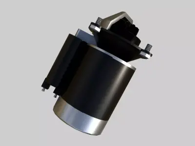 Starter Motor Low-poly 3D model