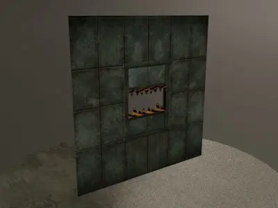 Teeth Gate Low-poly 3D model