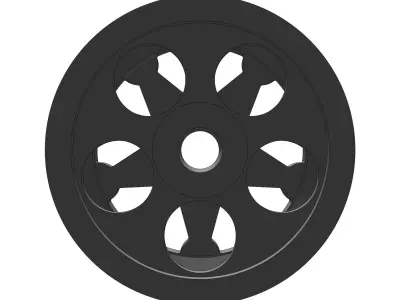 Yabaking Spoke 164 RIMS FOR HOTWHEELS 3D print model 3D print model