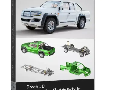 DOSCH 3D - Car Details - Electric Pick-Up 3D model