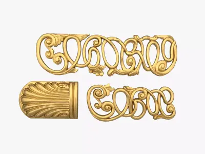 Classic decor ornament 239 3D model