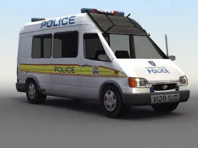 Police Carrier Transport 3D model