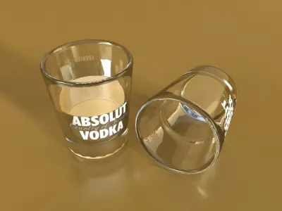 Vodka Shot Glass 3D model