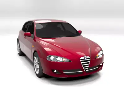 ALFA 147 5DOOR 2005 LOWPOLY Low-poly 3D model