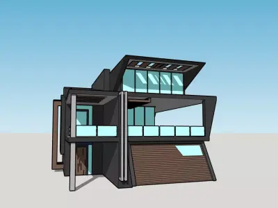 2 in 1 3D architectural models  3D model