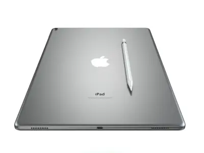 Apple iPad Pro 129 Inch And Apple Pencil 2017 3D model