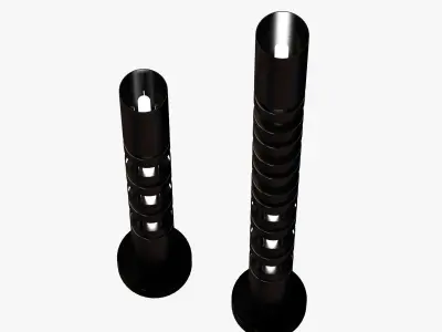 Serge Mouille Totem Floor Lamp 3D model